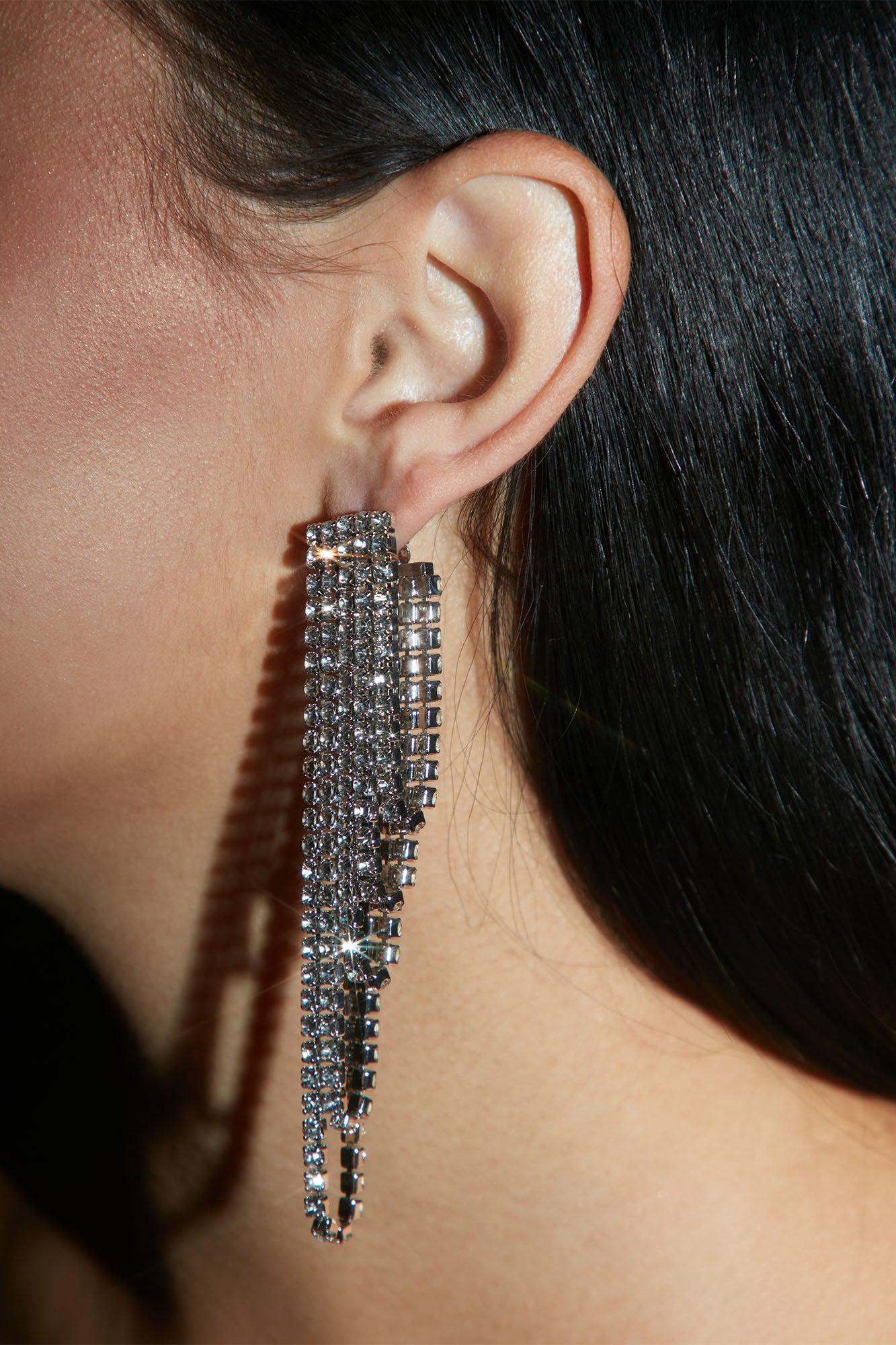Looking Classy Chandelier Earrings - Silver